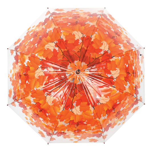 Transparent Autumn Leaf Umbrella