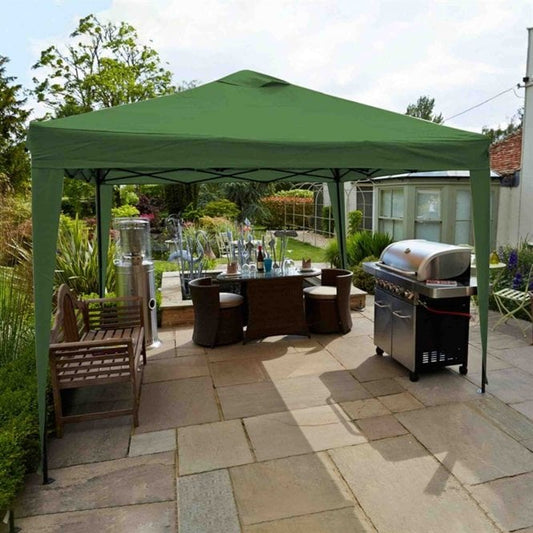 Hamilton 3m x 3m Pop Up Gazebo in Forest Green