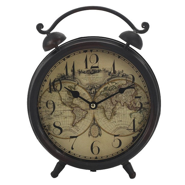 Double Bell Atlas Desk Clock