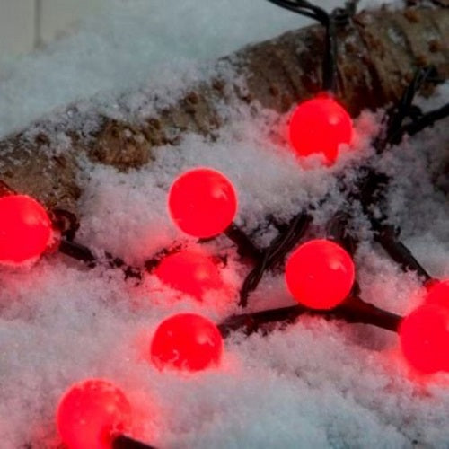 Noma 200 Red Led Berry String Lights Battery Operated