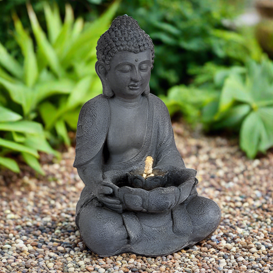 Buddha LED Water Feature 45cm