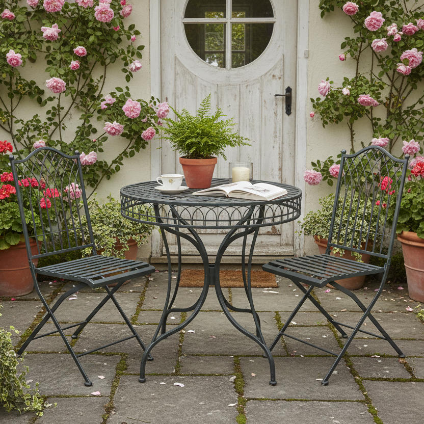 Ascalon Hampton Grey 3 Piece Bistro Set