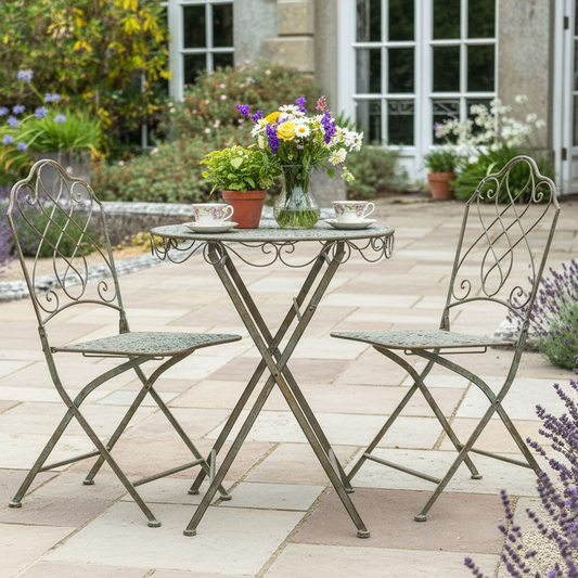 Ascalon Avalon 3 Piece Bistro Set Rust Green Finish