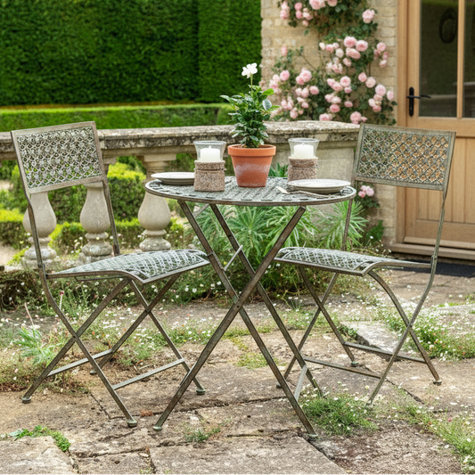 Ascalon Marlborough Blue Rust 3 Piece Bistro Set