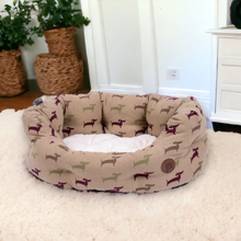 Load image into Gallery viewer, Country Dog Deli Oval Dog Bed
