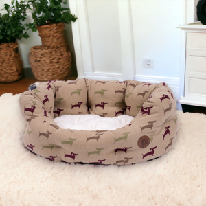 Country Dog Deli Oval Dog Bed