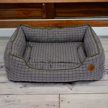 Load image into Gallery viewer, Moss Green Square Dog Bed
