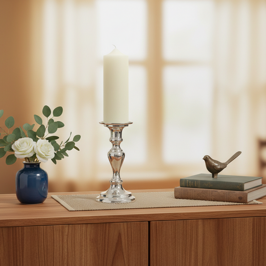 Cream Wax Church Candle 25cm