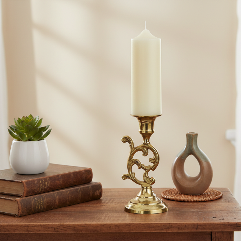 Cream Church Candle 20cm x 7.5cm