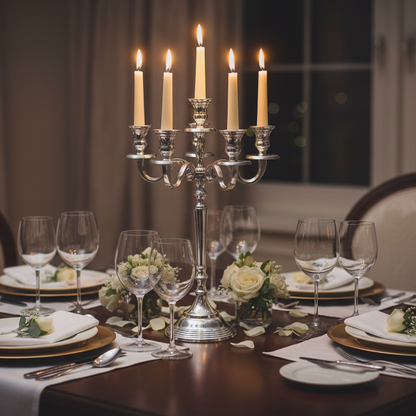 Silver Candelabra 40cm