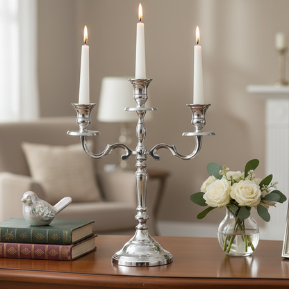 Silver Candelabra 30cm