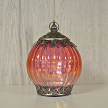 Load image into Gallery viewer, Small Purple Iridescent LED Lantern
