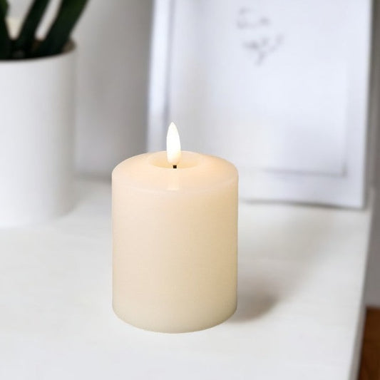 Cream Church Candle LED Wick 11.5cm