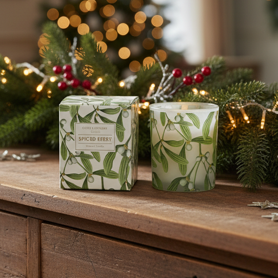 Mistletoe Design Scented Candle
