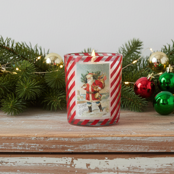 Nostalgia Santa Design Scented Candle