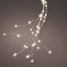 Load image into Gallery viewer, Lumineo Warm White Silver Cable Tree Lights 180cm
