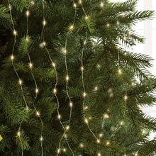Load image into Gallery viewer, Lumineo Warm White Silver Cable Tree Lights 180cm
