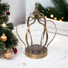 Load image into Gallery viewer, Gold Crown Tealight Holder
