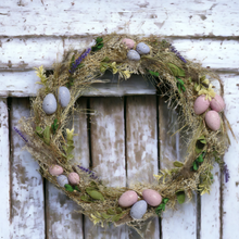 Load image into Gallery viewer, Dried Flowers and Eggs Easter Wreath
