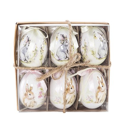 Set of 6 Easter Egg Decorations