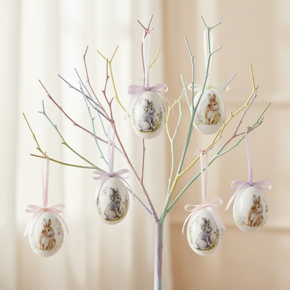 Set of 6 Easter Egg Decorations