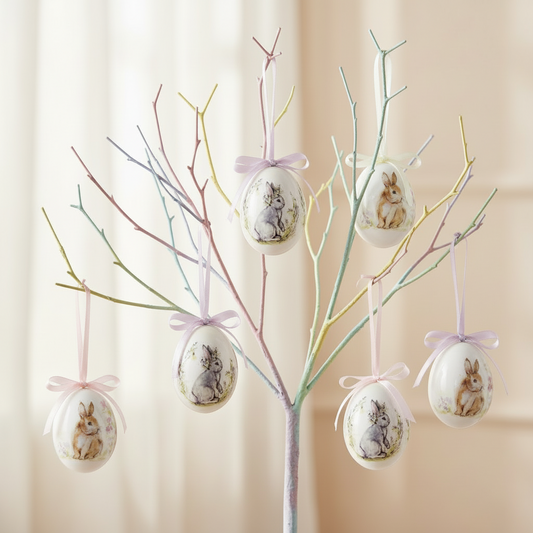 Set of 6 Easter Egg Decorations