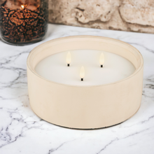 Load image into Gallery viewer, 3 Wick LED Concrete Candle
