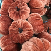 Load image into Gallery viewer, Velvet Orange Pumpkin Wreath
