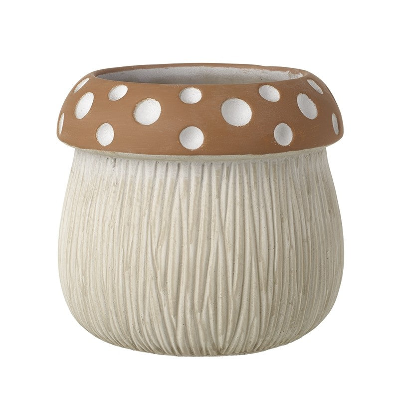 Large Polka Dot Mushroom Plant Pot