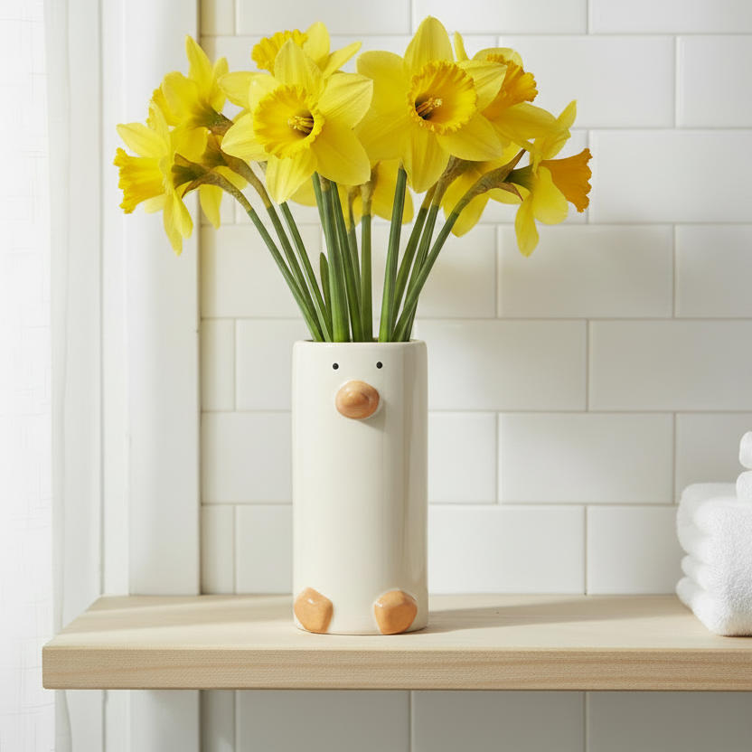 Tall Duck Plant Pot Vase