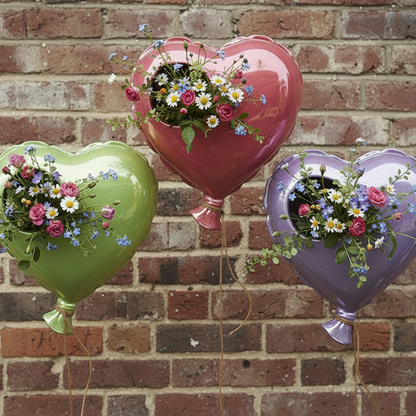 Heart Balloon Wall Planter