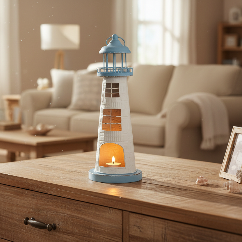 Lighthouse T Light Holder Decoration