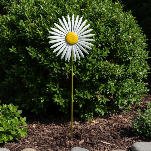 Large Metal Daisy Spinner Stake