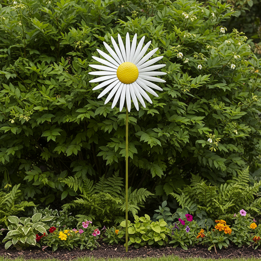 Medium Metal Daisy Spinner Stake
