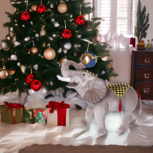 Christmas Circus Elephant Display Decoration