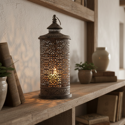 Lugano Vintage Style Rustic Lantern Large