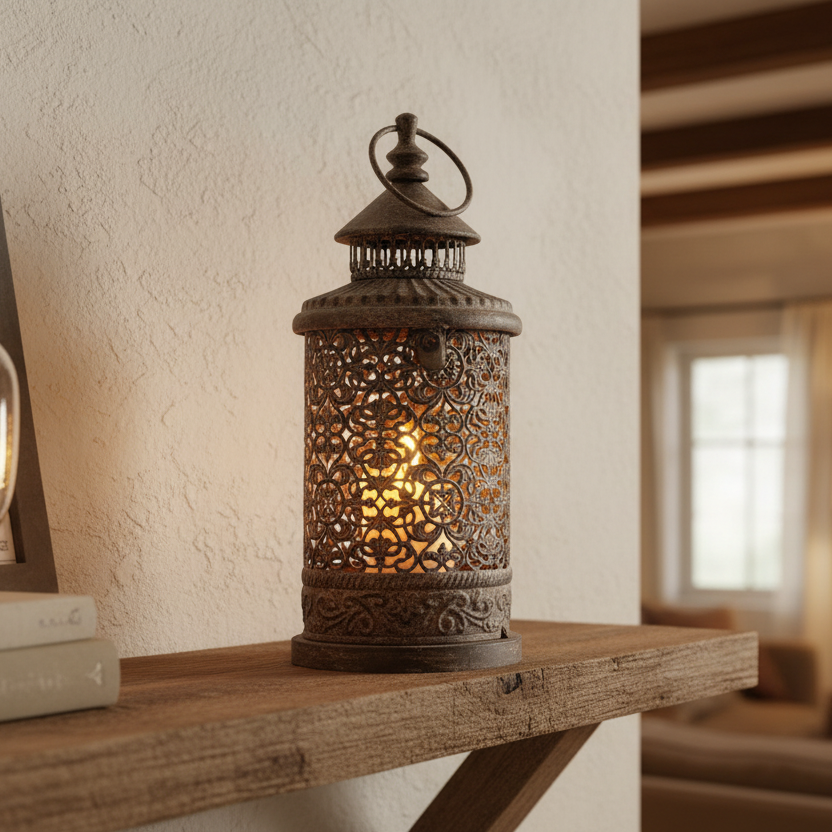 Small Lugano Vintage Style Rustic Lantern