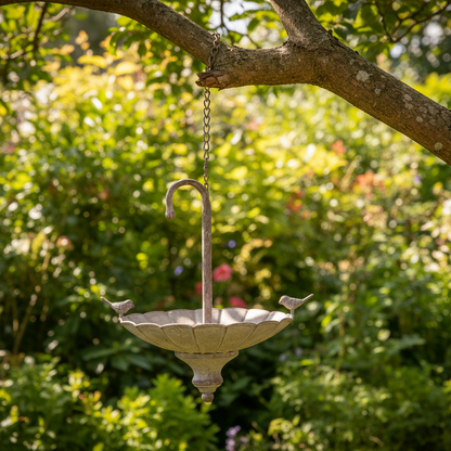 Metal Brolly Design Birdfeeder