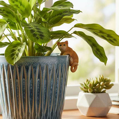 Ginger Cat Plant Pot Hanger