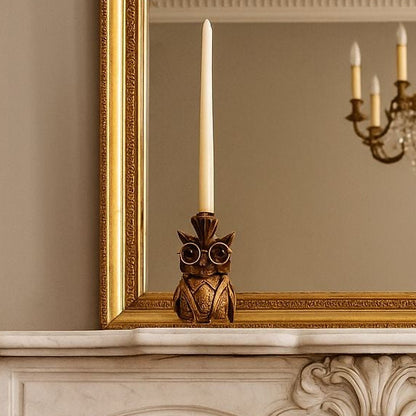 Prof. Owl Candleholder