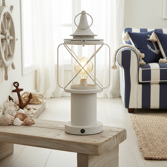 White Metal Ships Lantern