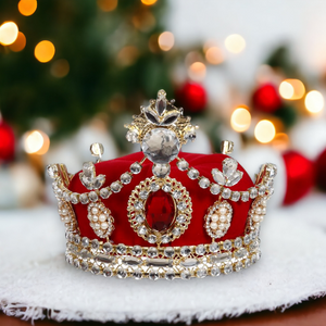 Mark Roberts Red And Gold Christmas Jewel Crown
