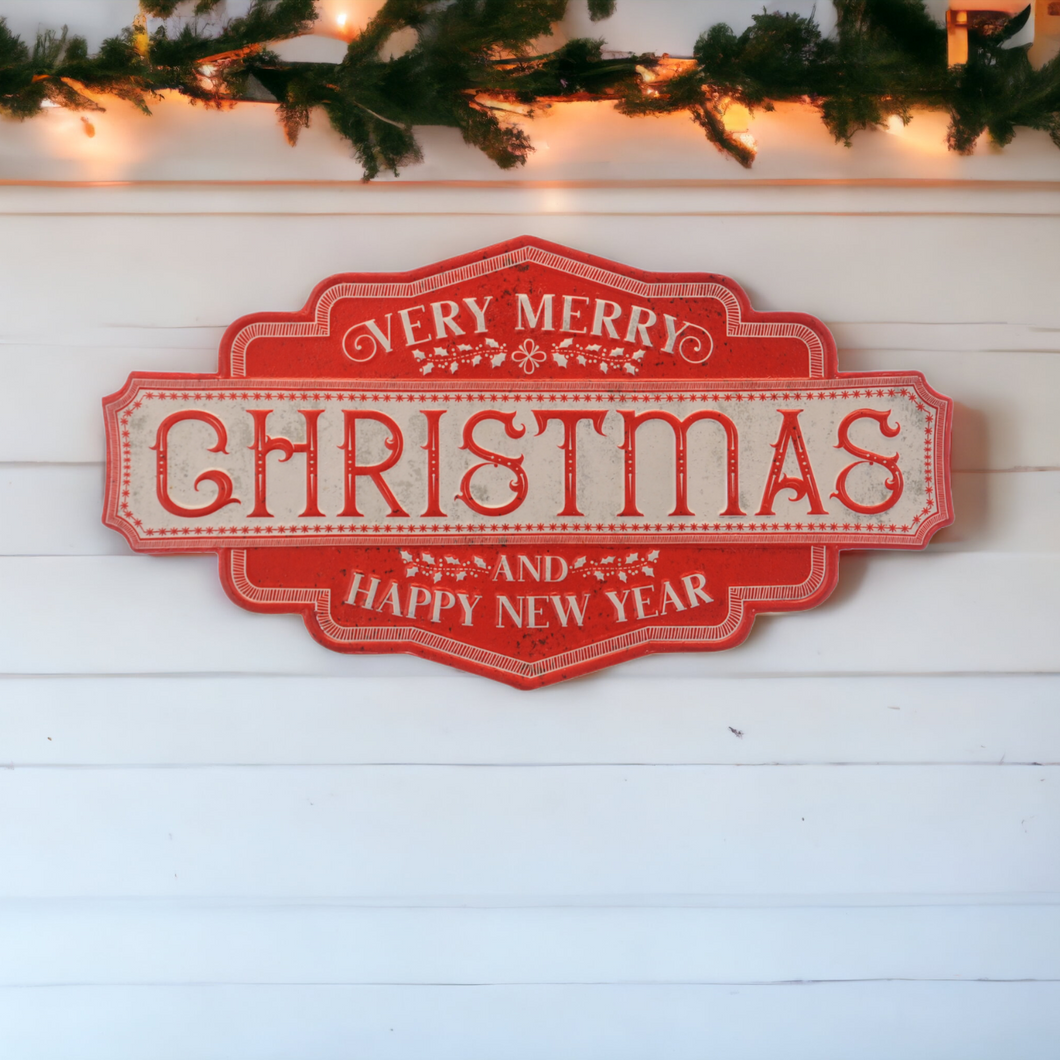 Santa's Sleigh Station Christmas Sign