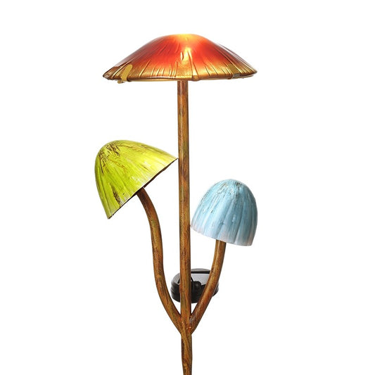 Solar Metal Mushroom Stake Light