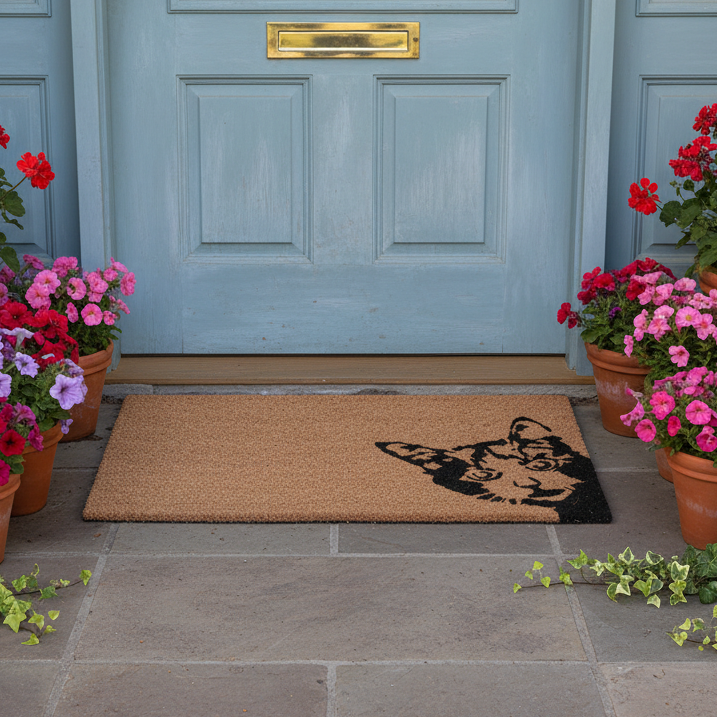 Peek-a-boo! Cat Coir Doormat