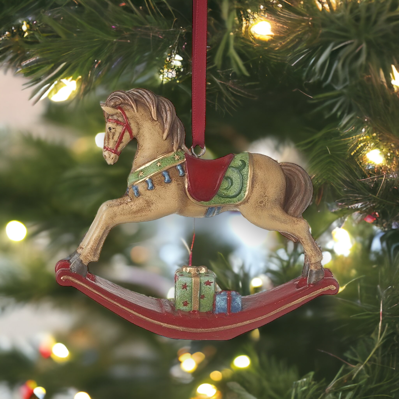 Christmas Rocking Horse Hanging Decoration