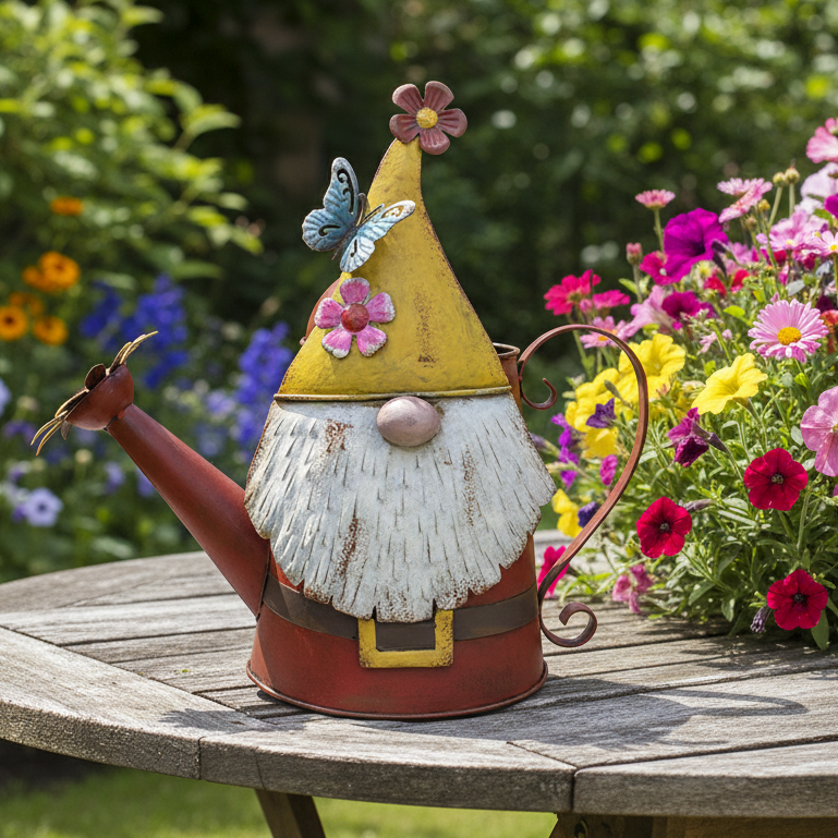 Red Gnome Style Watering Can