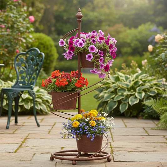 Small Rustic 3 Tier Garden Planter