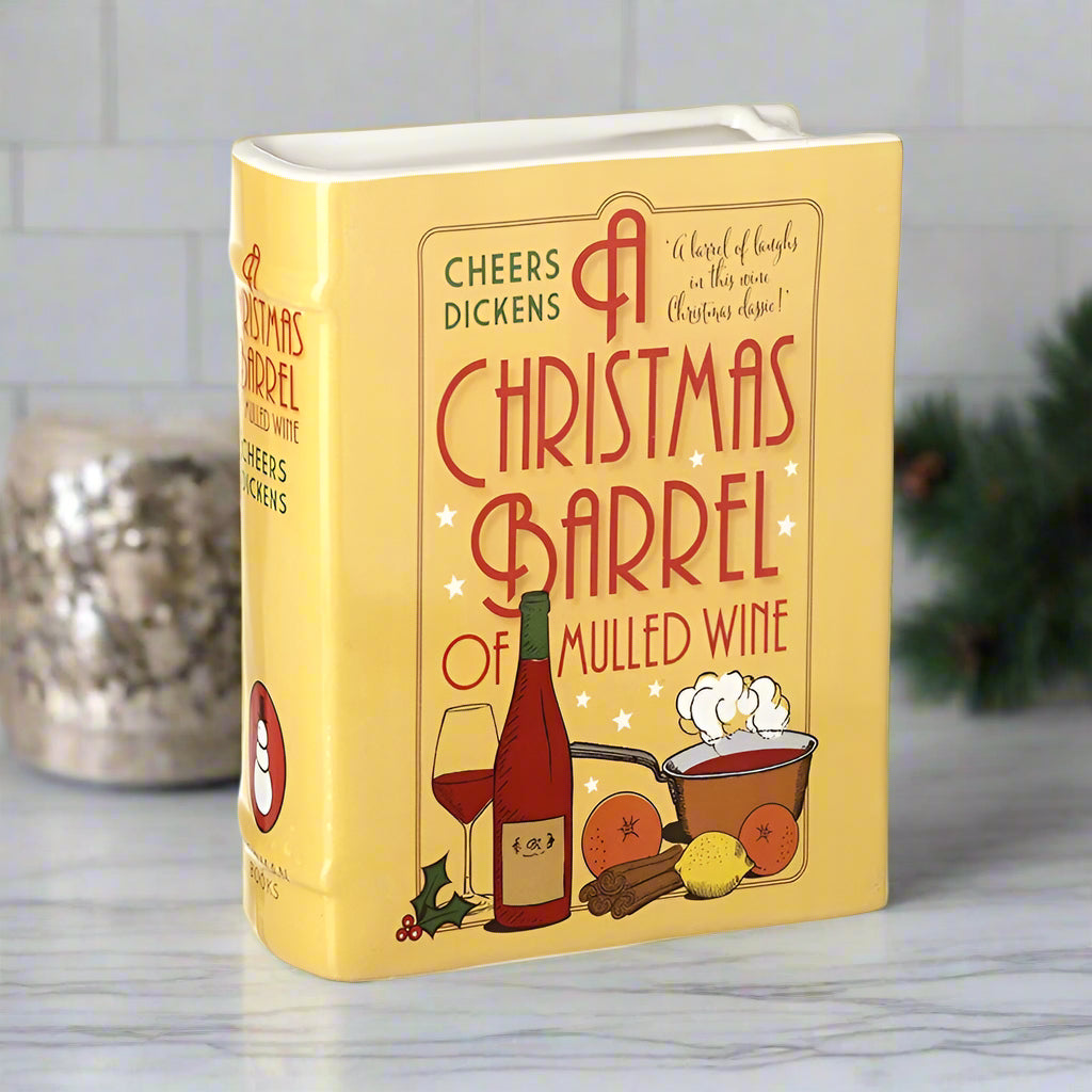A Christmas Barrel Cookbook Christmas Vase