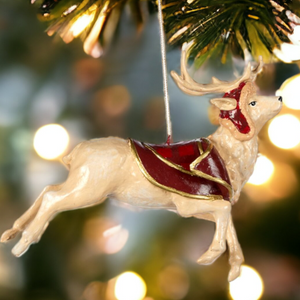 Country Deer Christmas Tree Ornaments